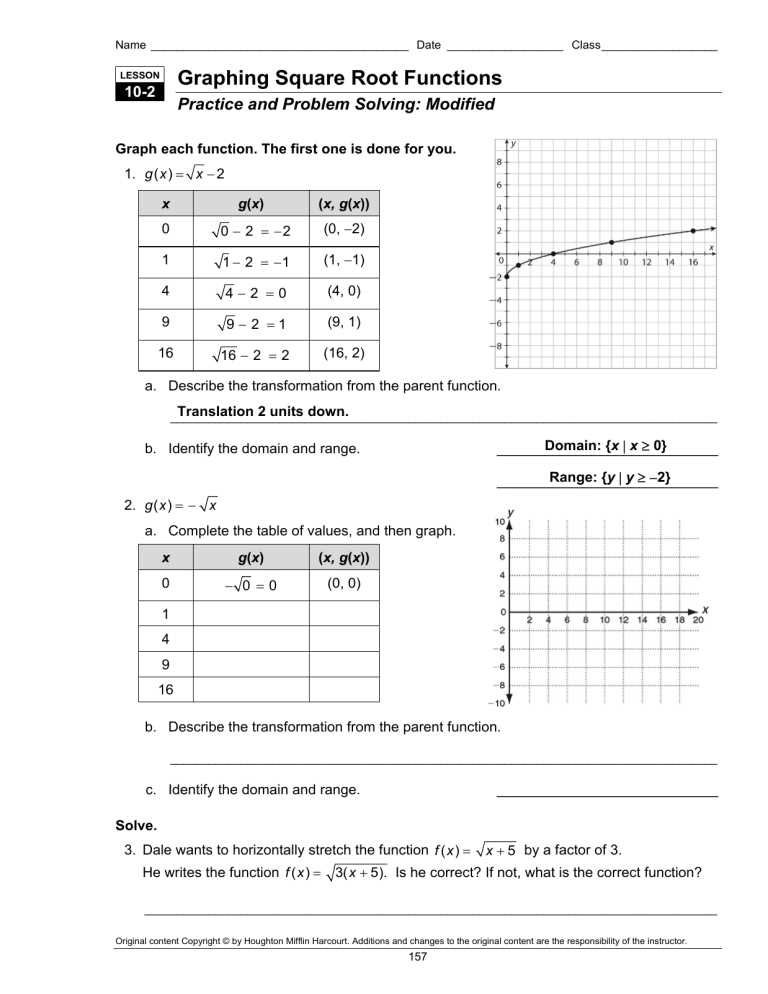graphing quadratics review worksheet