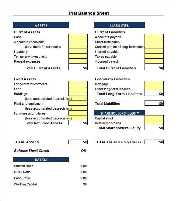 balance checking account worksheet