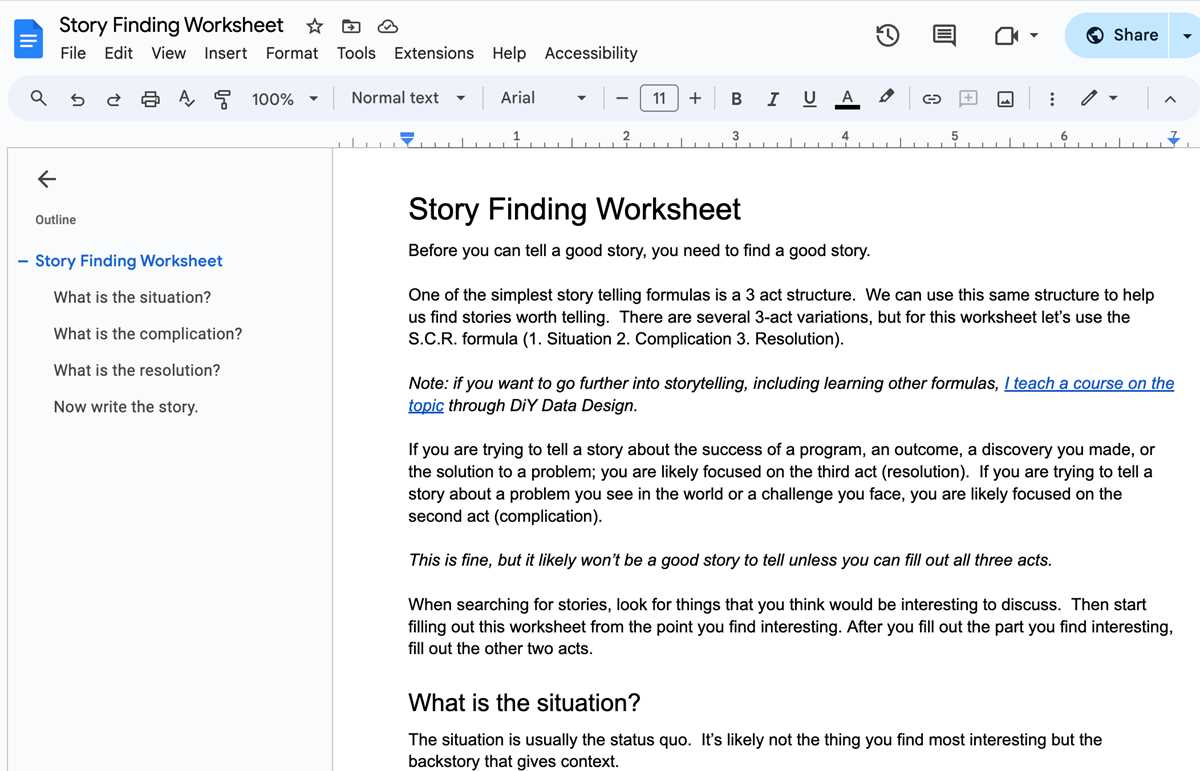 finding details in a story worksheet