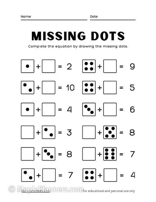 free kindergarten worksheets math