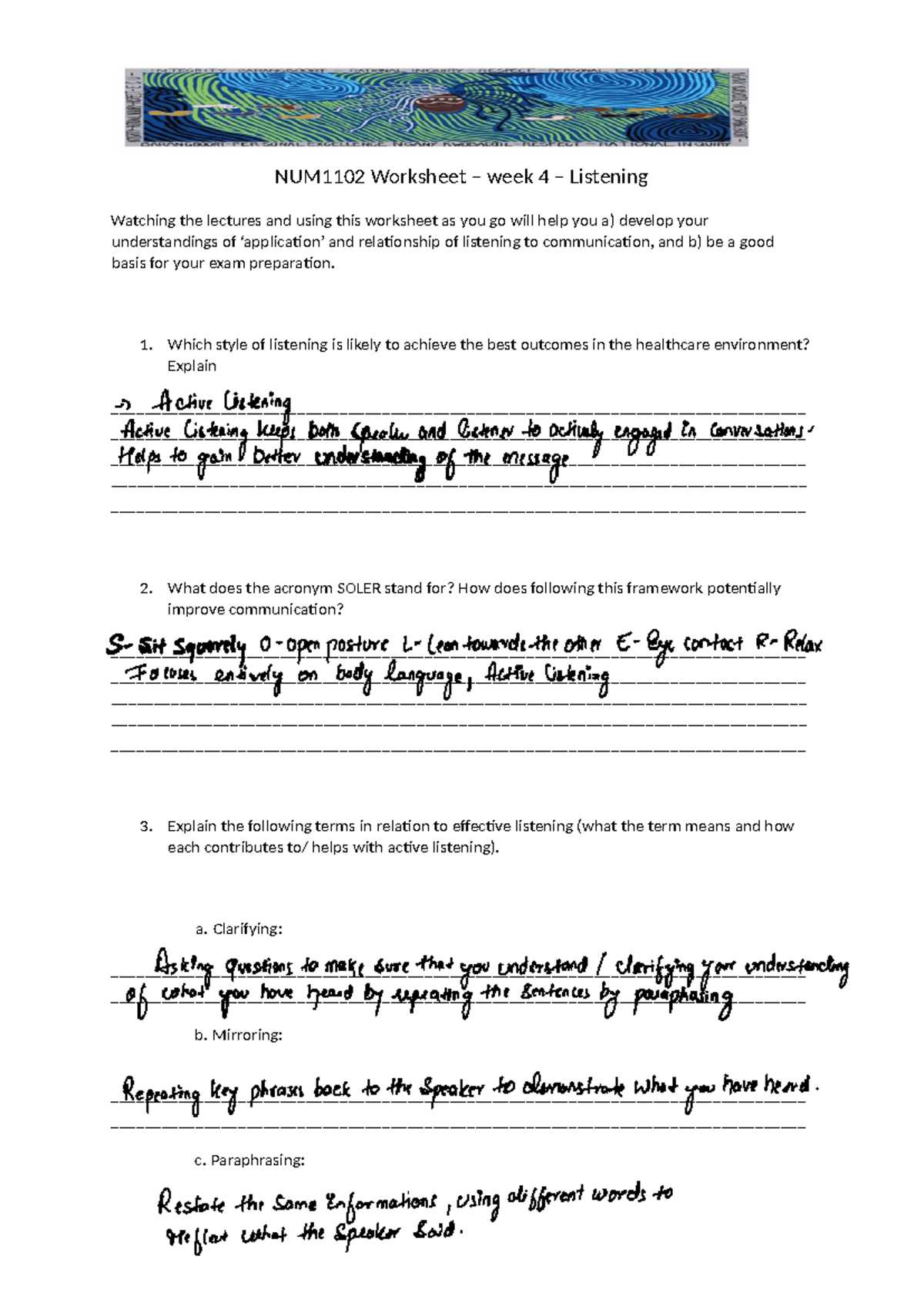 active listening worksheet for adults active listening worksheet for adults