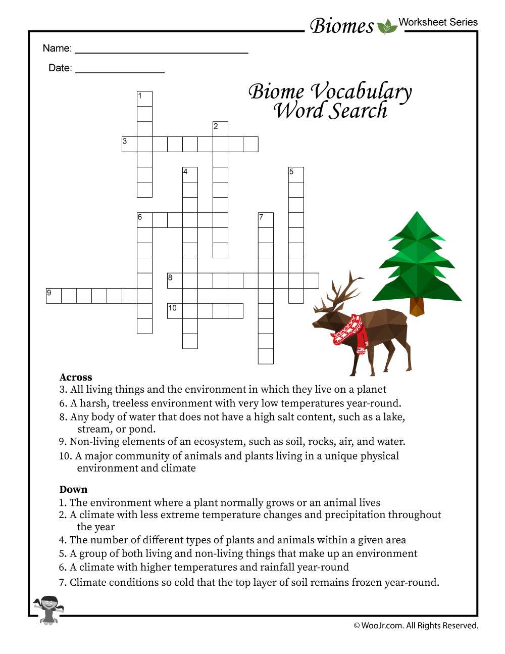 aquatic ecosystems and biomes worksheet