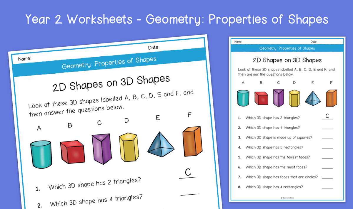 geometrical shapes worksheet