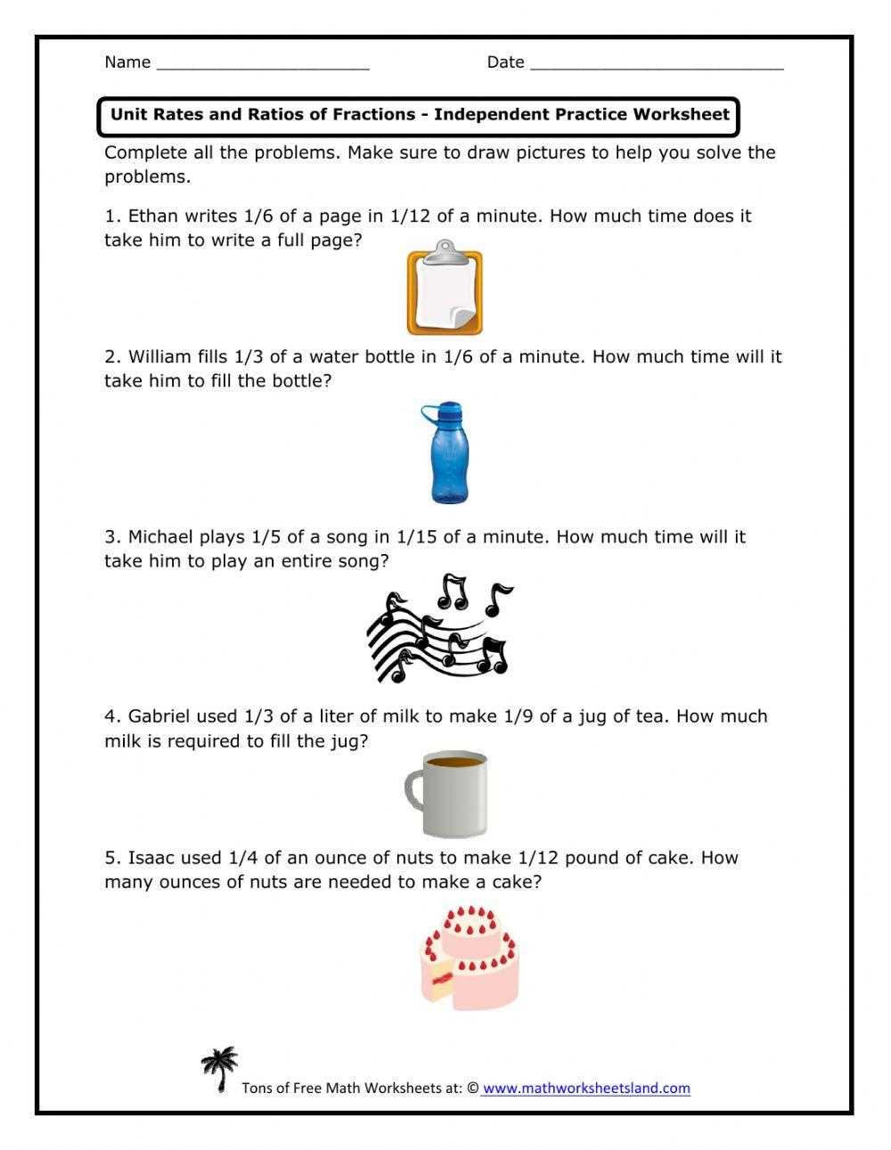 unit price worksheet