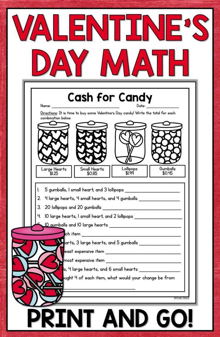 3rd grade valentine math worksheets