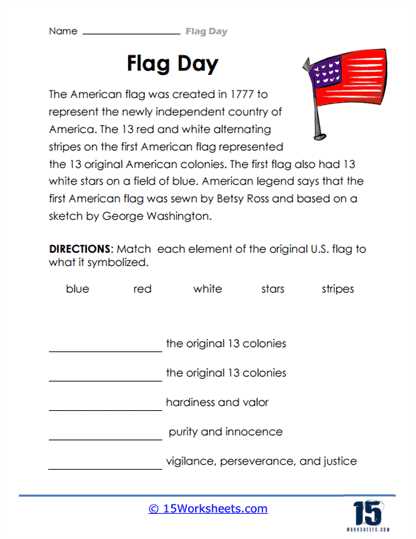 us flag worksheet