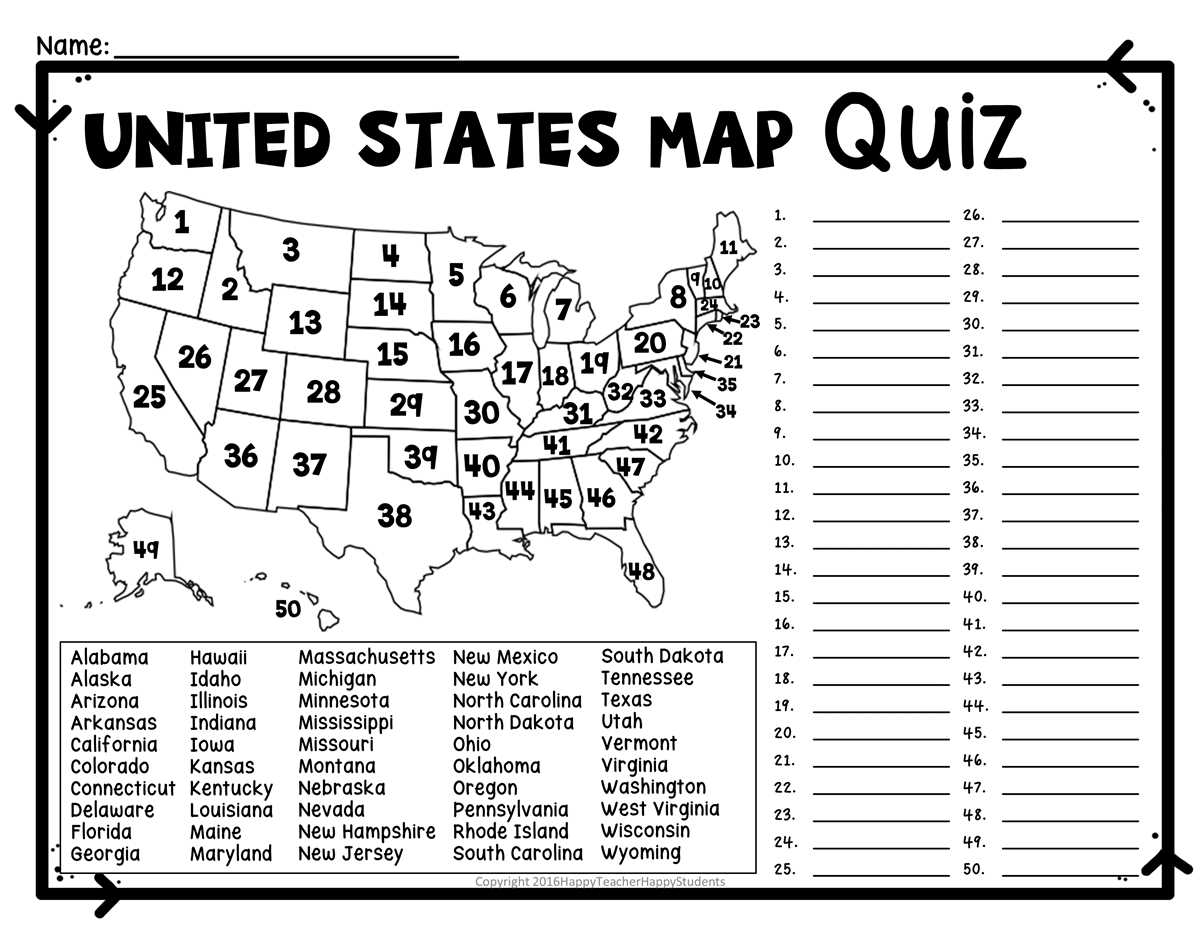 us states worksheet