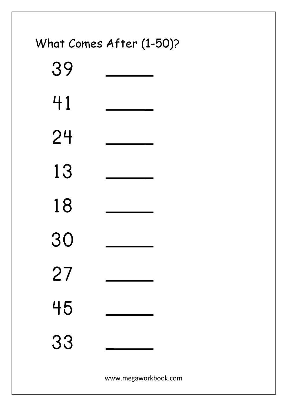 1 50 fill in the blank worksheet