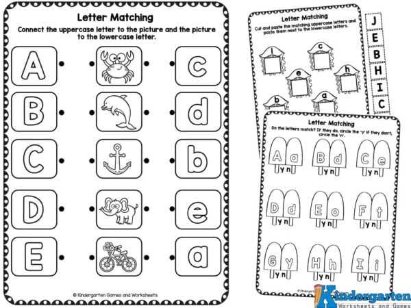 abc matching worksheets