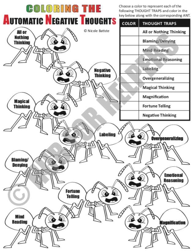 ants cbt worksheet ants cbt worksheet