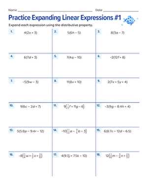 factoring expressions 7th grade worksheet