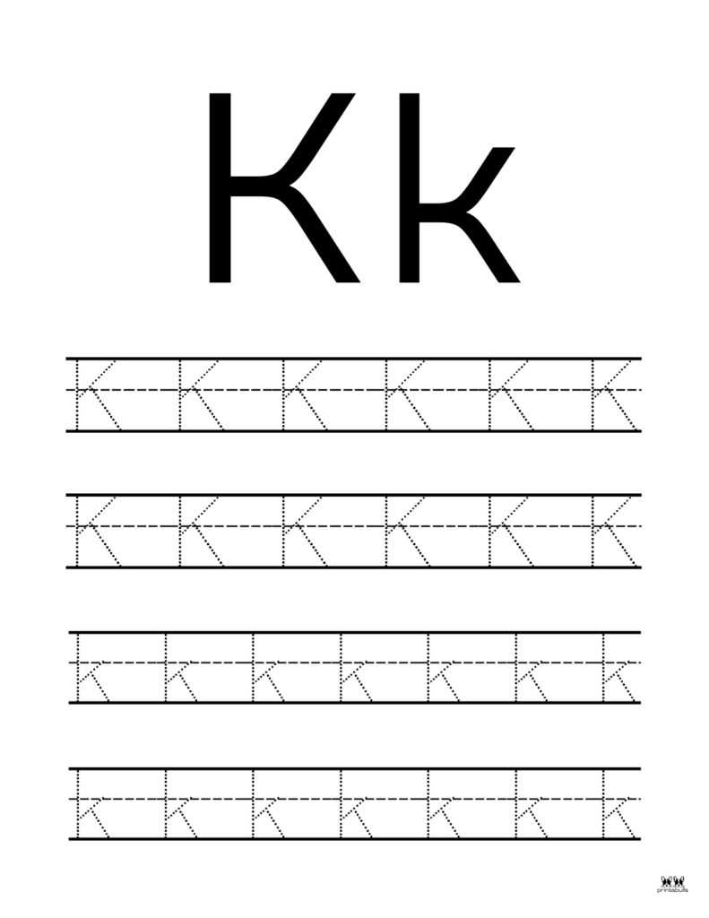 letter k preschool worksheet