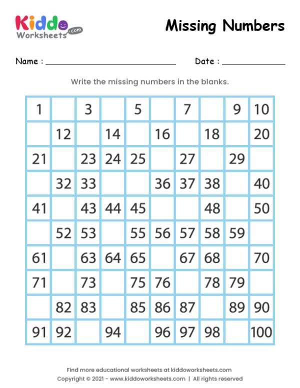 free number writing worksheets