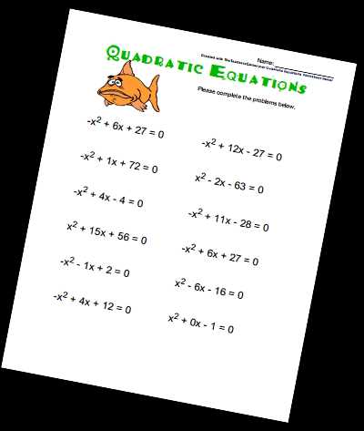 math equations worksheet
