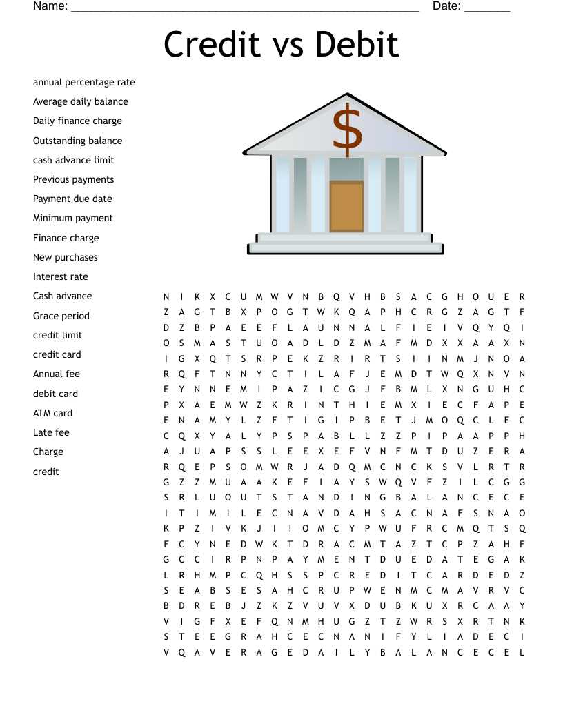 credit card calculation worksheet