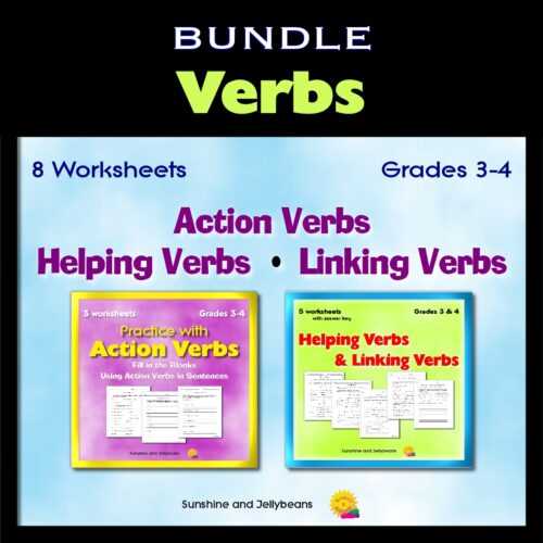 action verb linking verb helping verb worksheets