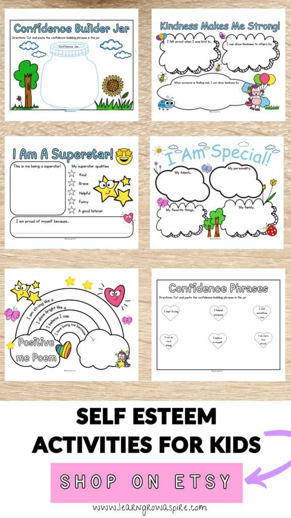 building self confidence worksheets