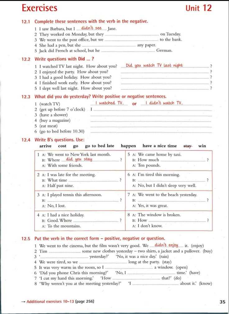 12th grade worksheets