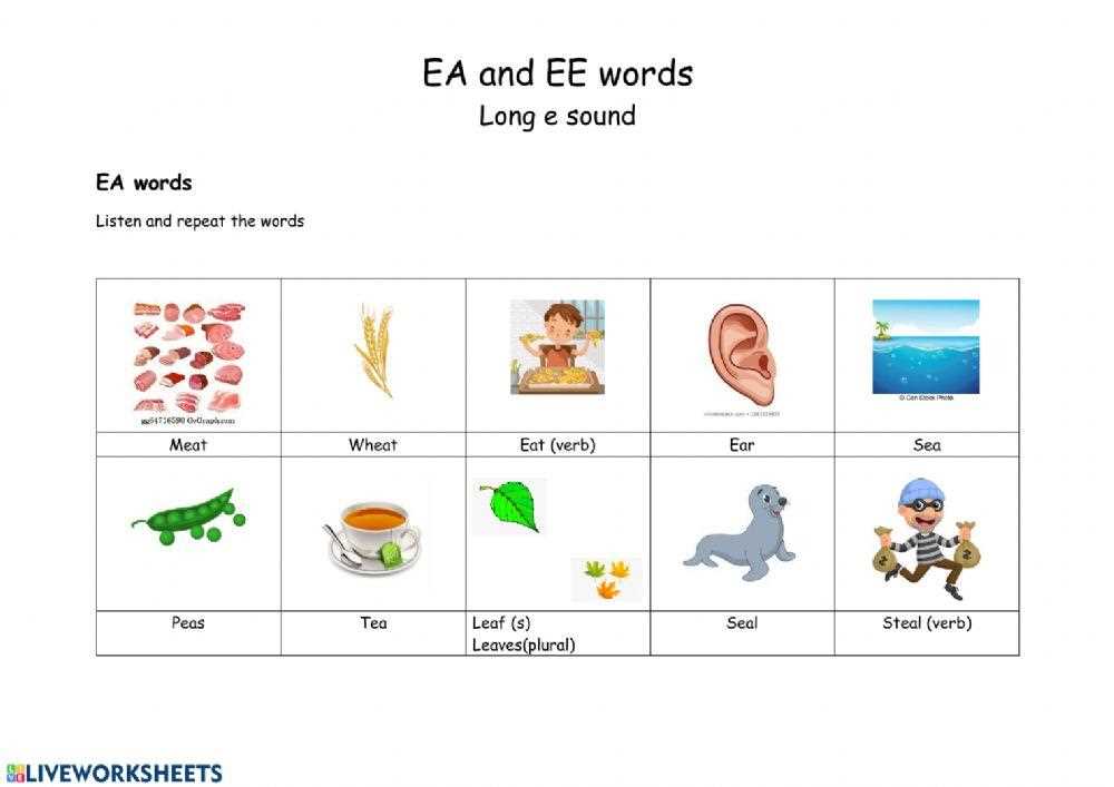 ea ee worksheets