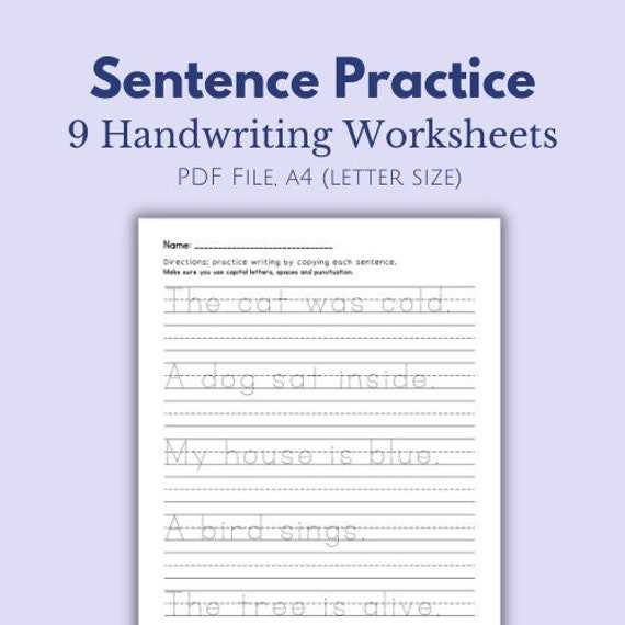 penmanship worksheet