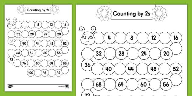 counting by 2s worksheet