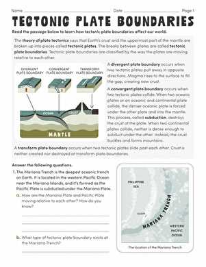 earths major tectonic plates worksheet earths major tectonic plates worksheet