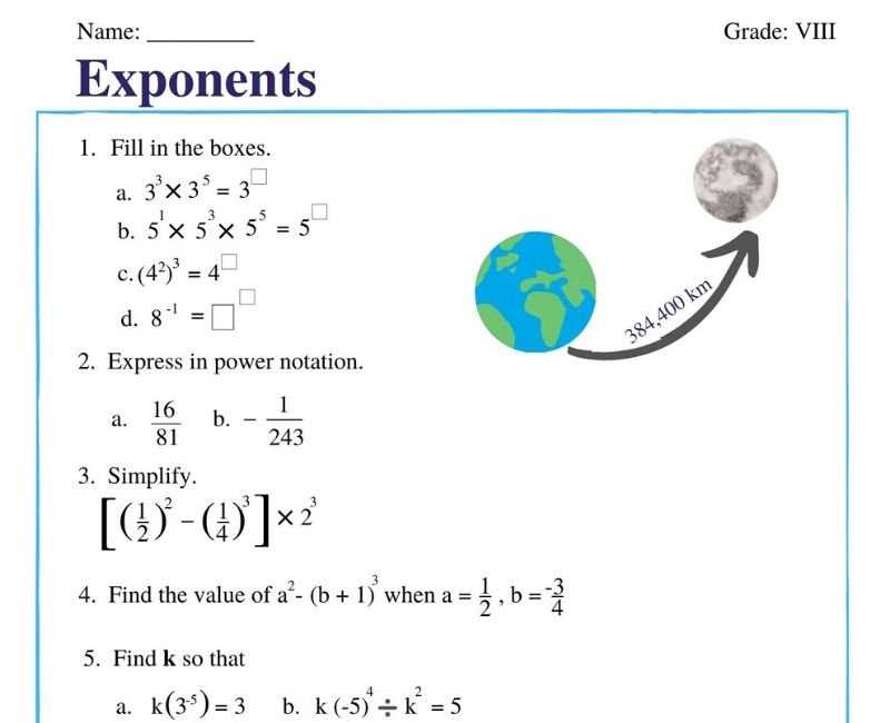 powers of powers worksheet