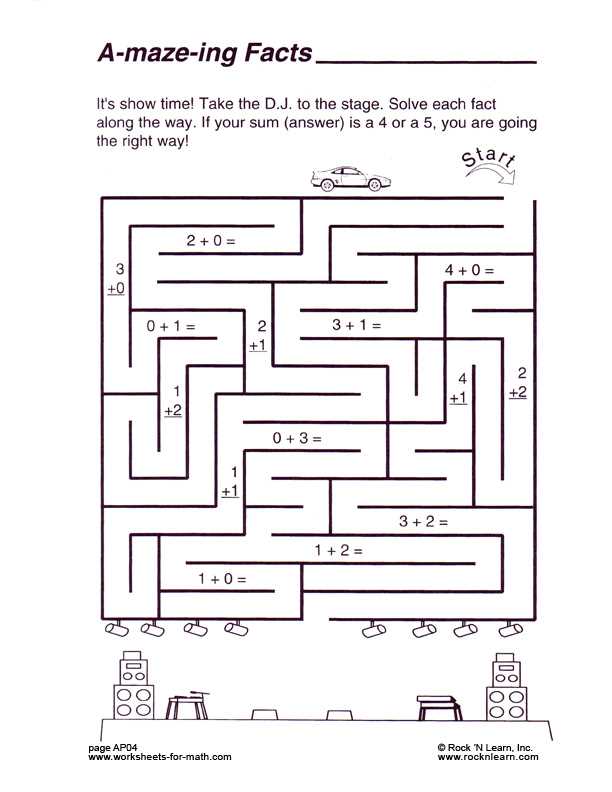 free math fact worksheets