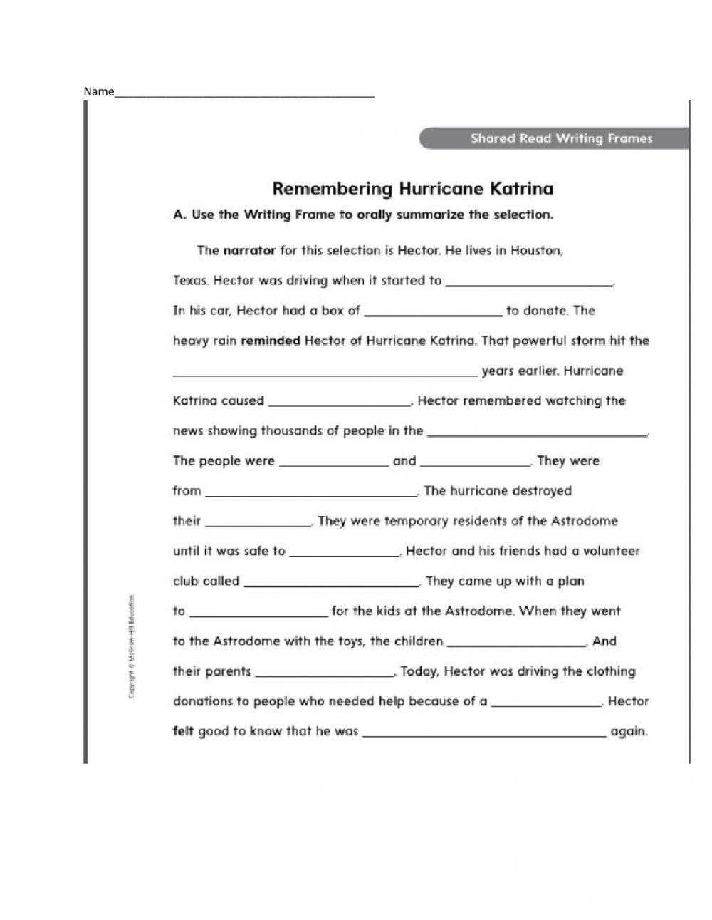 federalism and hurricane katrina worksheet