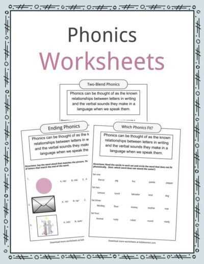 phonemes worksheets