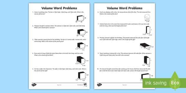 volume of rectangular prism worksheets