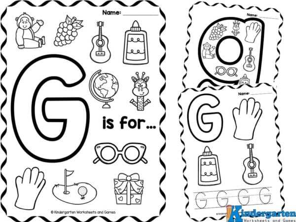 free printable letter g worksheets