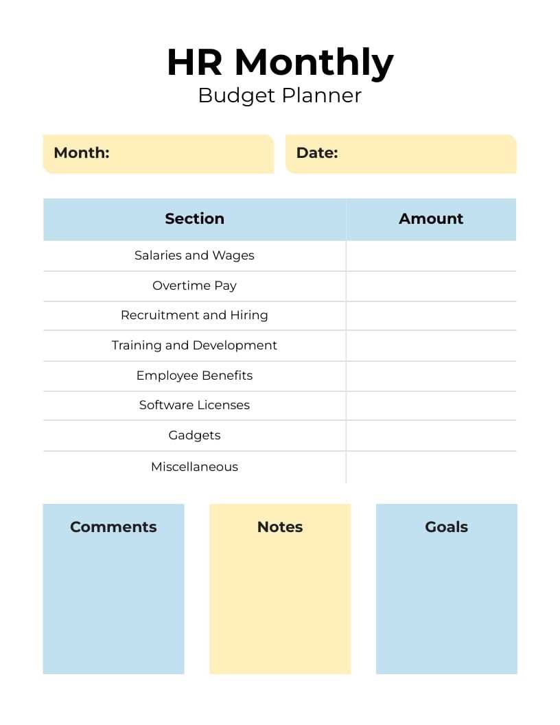 month to month budget worksheet