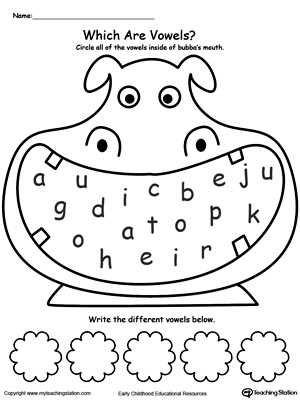 vowels worksheet