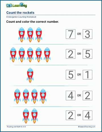 counting numbers 1 5 worksheets for kindergarten
