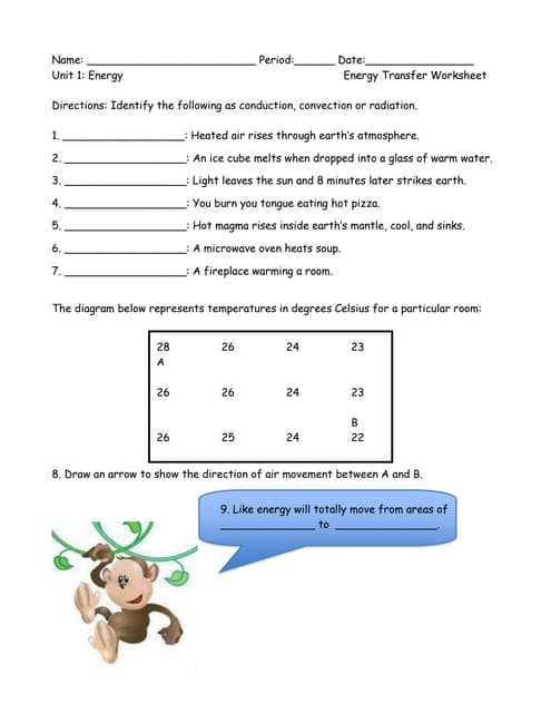 energy transfers work and power worksheet