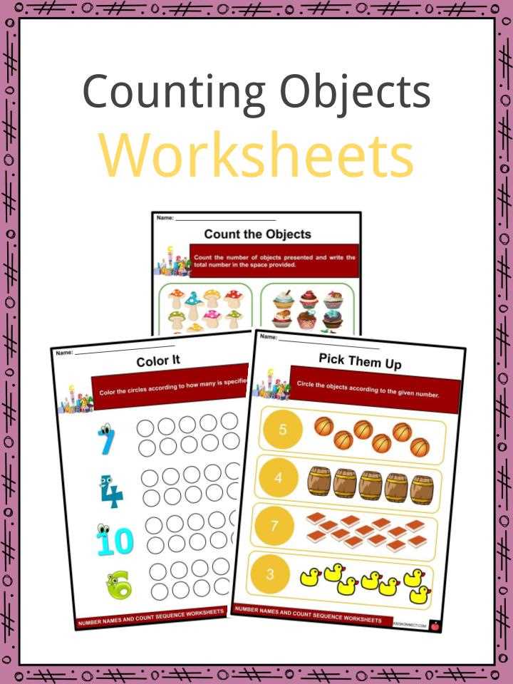 counting the objects worksheets