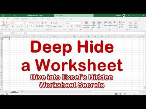 how to unhide worksheet