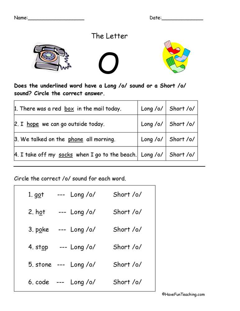 distinguish between long and short vowels worksheets