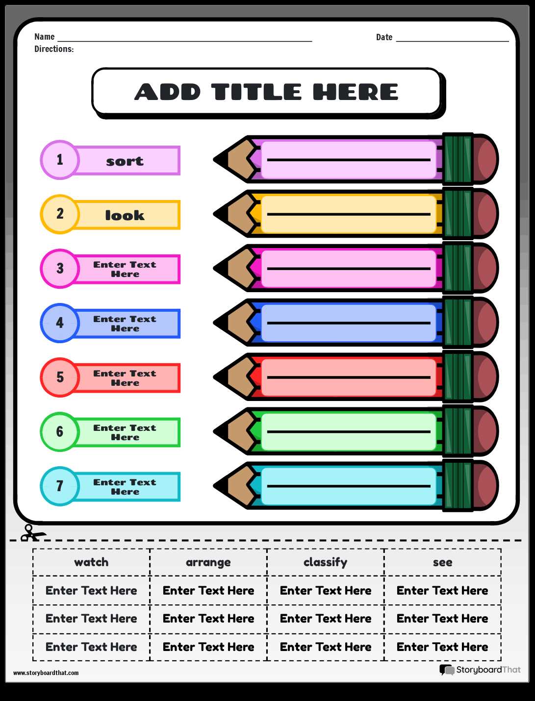 shades of meaning worksheet