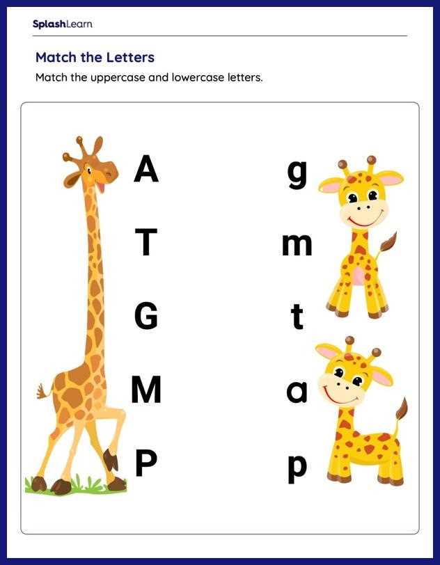 uppercase and lowercase matching worksheet