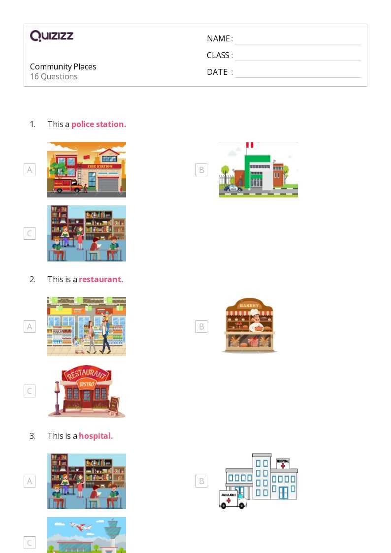 social studies kindergarten worksheets