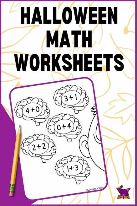 free math worksheets halloween