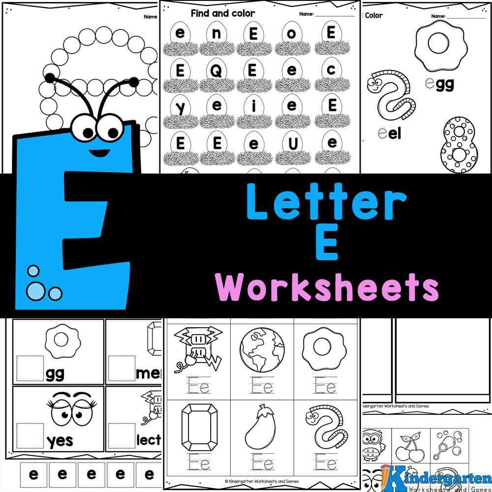 kindergarten letter e worksheets kindergarten letter e worksheets