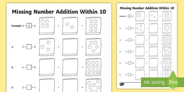 what is the missing number worksheet