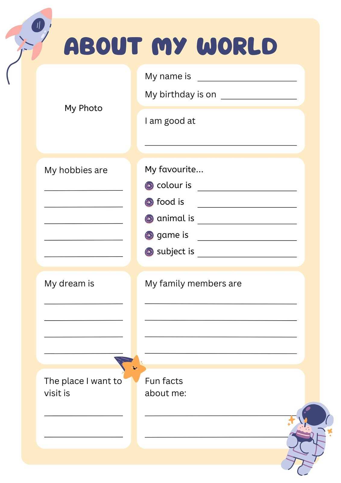 who am i worksheets
