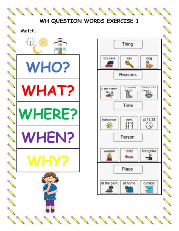 who questions worksheets