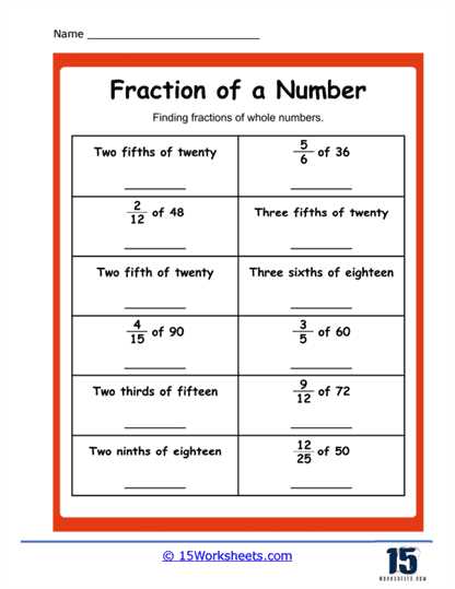wholes and parts worksheets