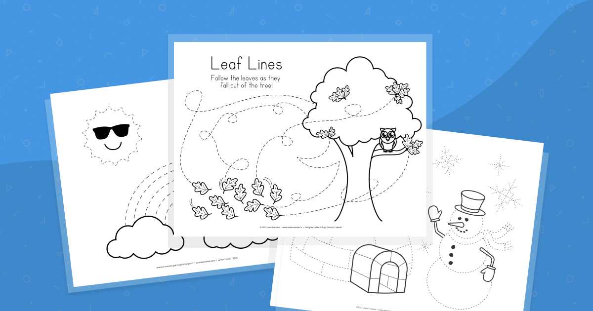 winter tracing worksheets