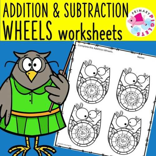 addition and subtraction wheel worksheet